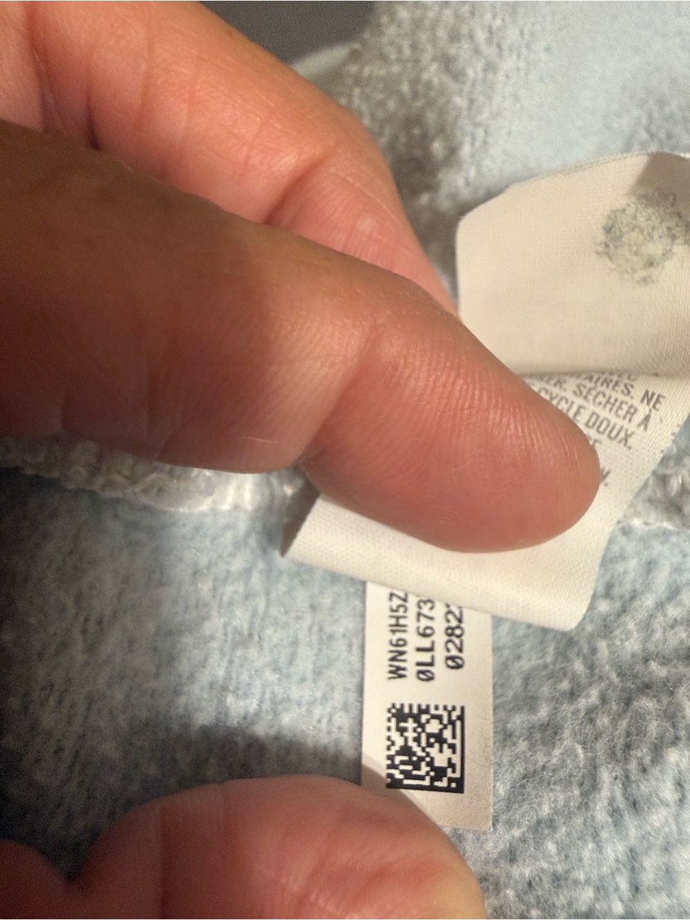 aerie Light Blue Zip-Up Funnel Neck Sweatshirt - Picture 8 of 9